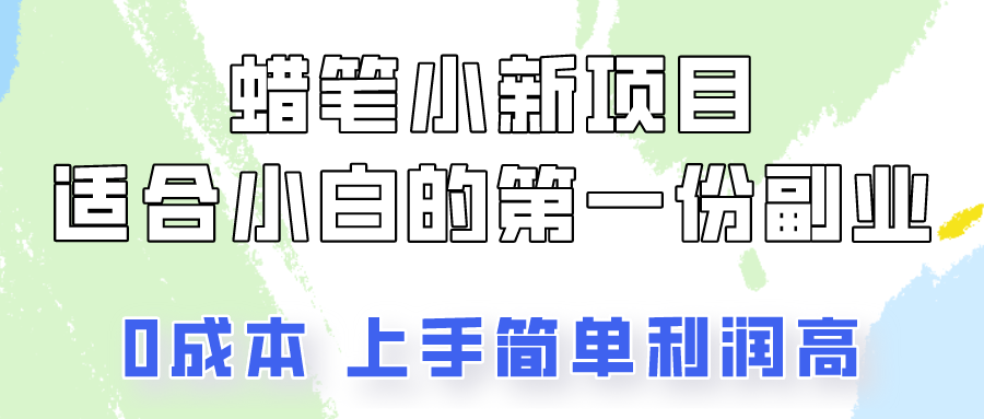 蜡笔小新项目拆解，0投入，0成本，小白一个月也能多赚3000+-蓝天项目网