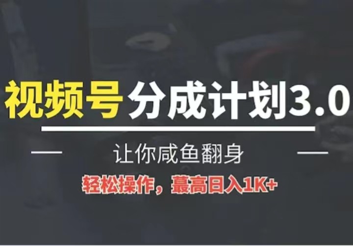 24年视频号冷门蓝海赛道，操作简单，单号收益可达四位数-蓝天项目网