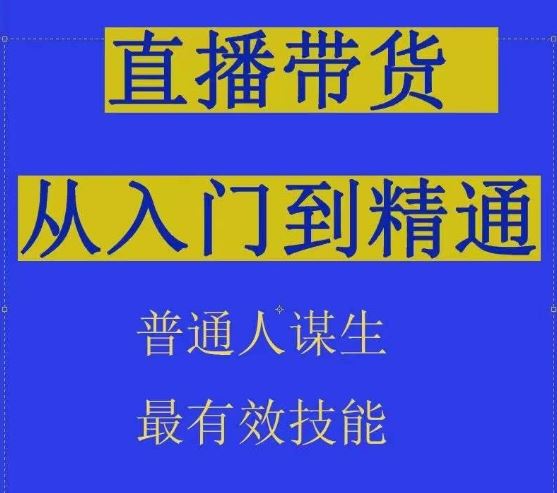 2024抖音直播带货直播间拆解抖运营从入门到精通，普通人谋生最有效技能-蓝天项目网