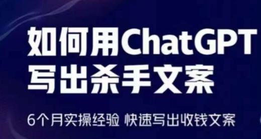 如何用ChatGPT写出杀手文案，6个月实操经验，快速写出收钱文案-蓝天项目网