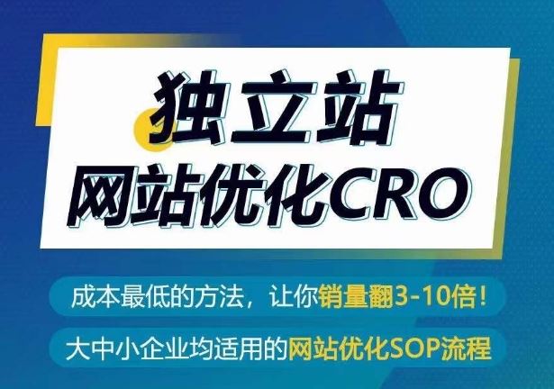 独立站网站优化CRO，成本最低的方法，让你销量翻3-10倍-蓝天项目网