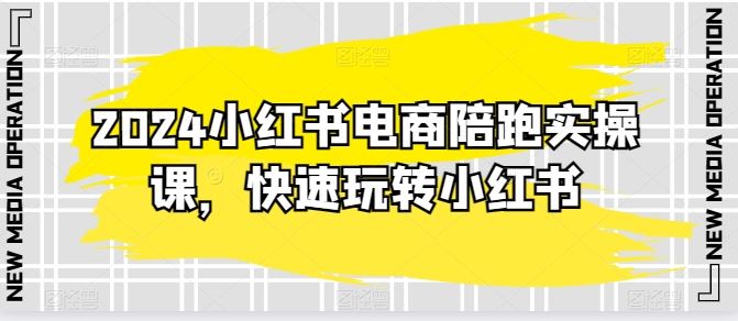 2024小红书电商陪跑实操课，快速玩转小红书，超过20节精细化课程-蓝天项目网