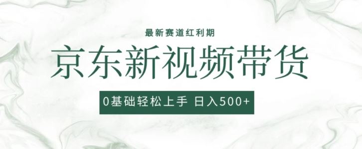 2024最新京东视频带货项目，最新0粉强开无脑搬运爆款玩法，小白轻松上手【揭秘】-蓝天项目网