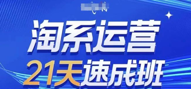 淘系运营21天速成班(更新24年5月)，0基础轻松搞定淘系运营，不做假把式-蓝天项目网