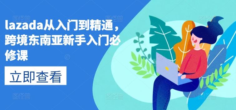 lazada从入门到精通，跨境东南亚新手入门必修课-蓝天项目网