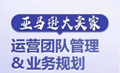 亚马逊大卖家-运营团队管理&业务规划，为你揭秘如何打造超强实力的运营团队-蓝天项目网