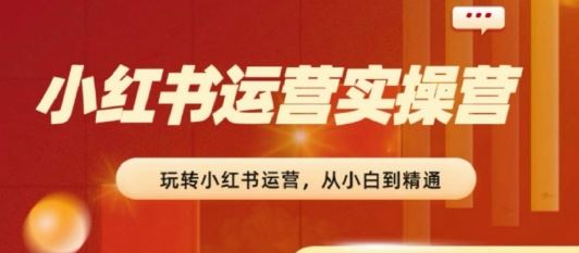 2024小红书运营实操营，​从入门到精通，完成从0~1~100-蓝天项目网