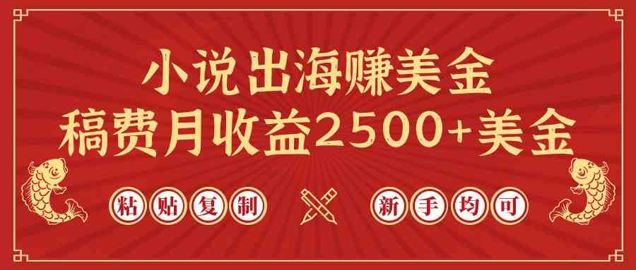 （9765期）小说出海赚美金，稿费月收益2500+美金，仅需chatgpt粘贴复制，新手也能玩转-蓝天项目网