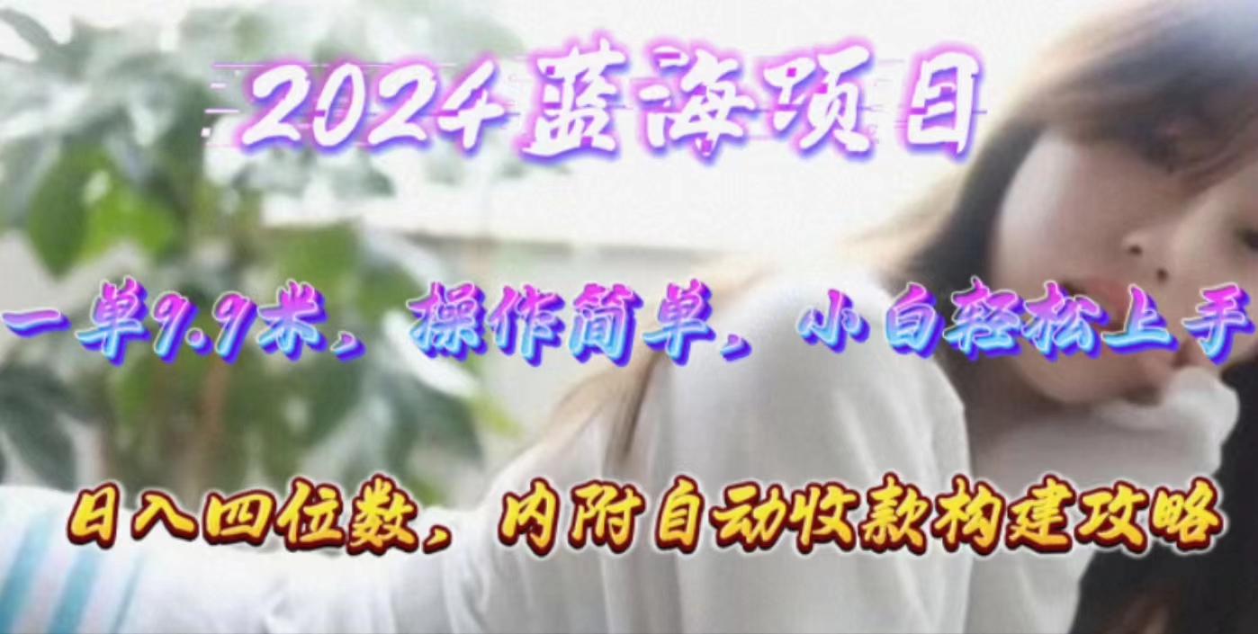 （10204期）年轻群体的蓝海市场，1单9.9元，操作简单，小白轻松上手，日入四位数-蓝天项目网