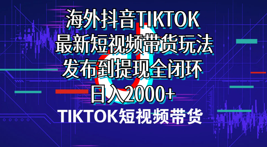 （10320期）海外短视频带货，最新短视频带货玩法发布到提现全闭环，日入2000+-蓝天项目网