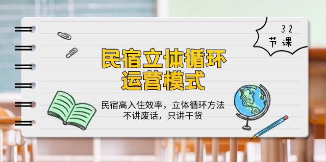 （10284期）民宿 立体循环运营模式：民宿高入住效率，立体循环方法，只讲干货（32节）-蓝天项目网