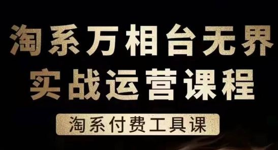 淘系万相台无界实战运营课，淘系付费工具课-蓝天项目网