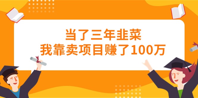 （10725期）当了三年韭菜我靠卖项目赚了100万-蓝天项目网