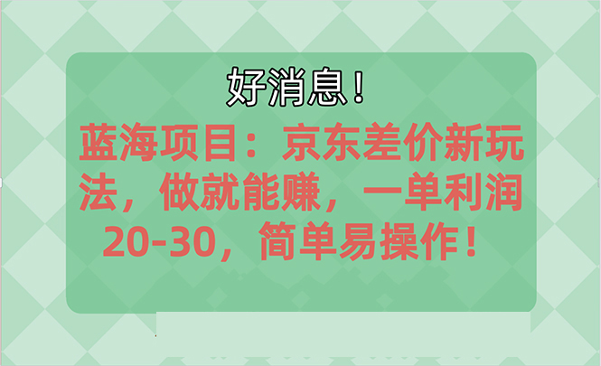 （10989期）越早知道越能赚到钱的蓝海项目：京东大平台操作，一单利润20-30，简单…-蓝天项目网