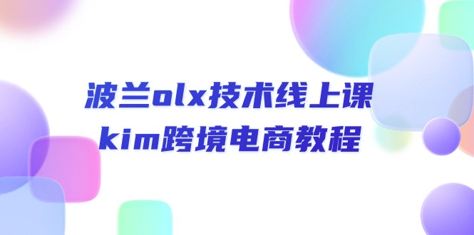 （10967期）波兰olx 技术线上课，kim跨境电商教程-蓝天项目网