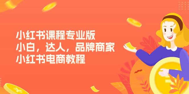 （11022期）小红书课程专业版，小白，达人，品牌商家，小红书电商教程（15节）-蓝天项目网