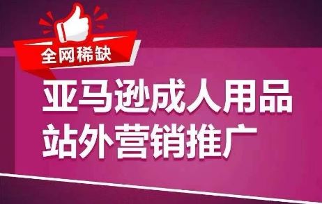 全网稀缺！亚马逊成人用品站外营销推广，​教你引爆站外流量，开启爆单模式-蓝天项目网