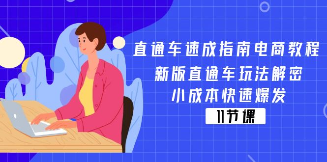 （11537期）直通车 速成指南电商教程：新版直通车玩法解密，小成本快速爆发（11节）-蓝天项目网