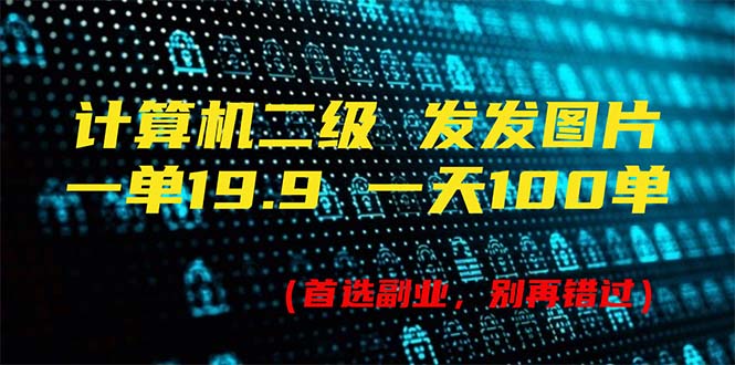 （11715期）计算机二级，一单19.9 一天能出100单，每天只需发发图片（附518G资料）-蓝天项目网