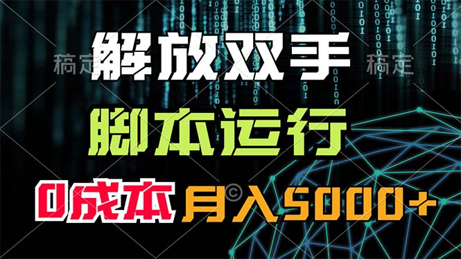 （11721期）解放双手，脚本运行，0成本月入5000+-蓝天项目网