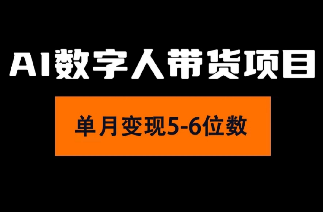 （11751期）2024年Ai数字人带货，小白就可以轻松上手，真正实现月入过万的项目-蓝天项目网