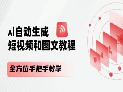 AI自动生成短视频和图文课程，全方位手把手教学-蓝天项目网