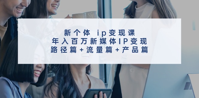 （11971期）新个体 ip变现课，年入百万新媒体IP变现，路径篇+流量篇+产品篇-蓝天项目网