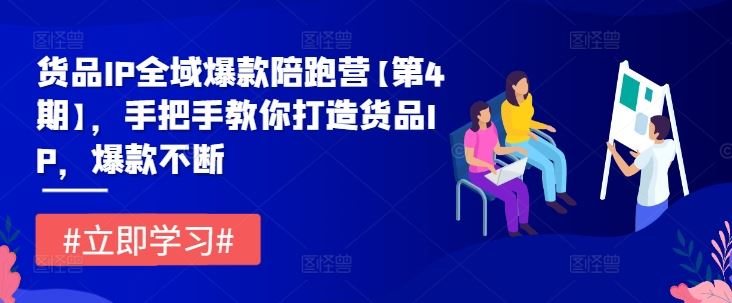 货品IP全域爆款陪跑营【第4期】，手把手教你打造货品IP，爆款不断-蓝天项目网