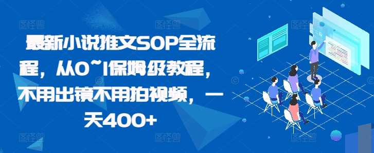 最新小说推文SOP全流程，从0~1保姆级教程，不用出镜不用拍视频，一天400+-蓝天项目网