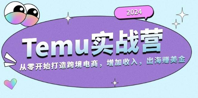 （13266期）2024Temu实战营：从零开始打造跨境电商，增加收入，出海赚美金-蓝天项目网