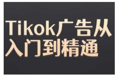 Tiktok Ads实操教程，Tiktok广告从入门到精通-蓝天项目网