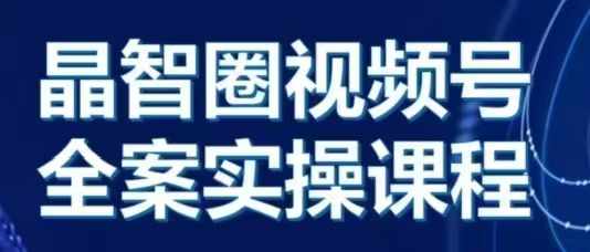 晶姐说直播·视频号全案实操课，从0-1全流程-蓝天项目网