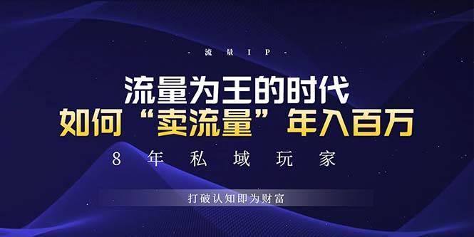 （13433期）未来如何通过“卖流量”年入百万，跨越一切周期绝对蓝海项目-蓝天项目网