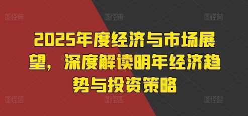 2025年度经济与市场展望，深度解读明年经济趋势与投资策略-蓝天项目网