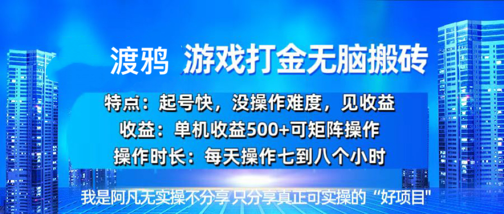 （13501期）韩国知名游戏打金无脑搬砖单机收益500+-蓝天项目网