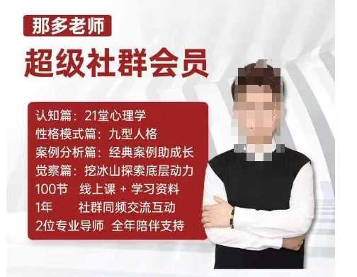 那多老师超级社群会员：开启自我探索之路，提升内在力量-蓝天项目网