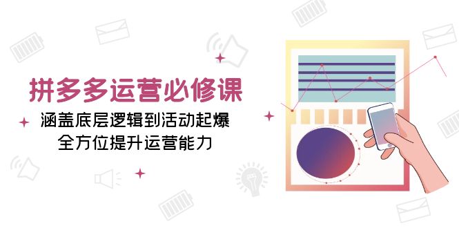 （13647期）拼多多运营必修课：涵盖底层逻辑到活动起爆，全方位提升运营能力-蓝天项目网