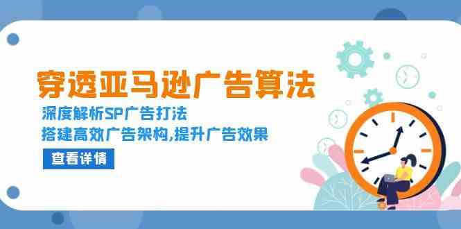 穿透亚马逊广告算法，深度解析SP广告打法，搭建高效广告架构,提升广告效果-蓝天项目网