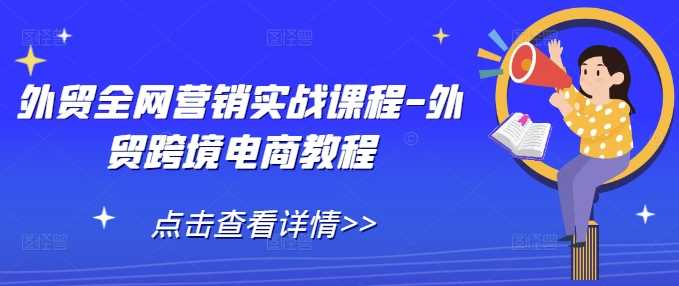 外贸全网营销实战课程-外贸跨境电商教程-蓝天项目网