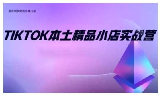 TikTok本土精品小店出海实战营，从入门到高阶，不止0-1!-蓝天项目网