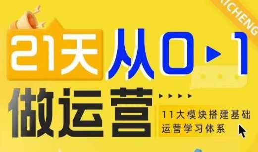 21天从0-1做运营，11大维度搭建基础运营学习体系-蓝天项目网