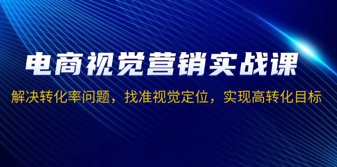 （13786期）电商视觉营销实战课，解决转化率问题，找准视觉定位，实现高转化目标-蓝天项目网