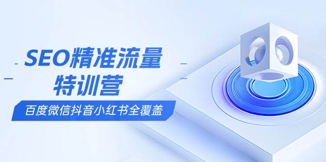 （13851期）SEO精准流量特训营，百度微信抖音小红书全覆盖，带你搞懂搜索优化核心技巧-蓝天项目网