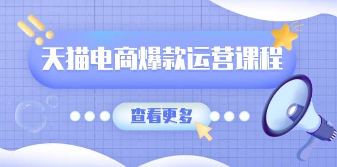 （13910期）天猫电商爆款运营课程，爆款卖点提炼与流量实操，多套模型全面学习-蓝天项目网