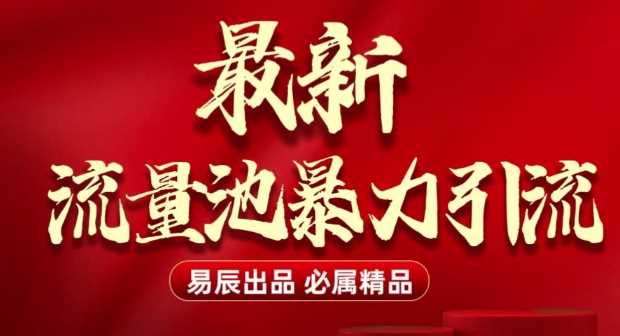 最新“流量池”无门槛暴力引流(全网首发)日引500+-蓝天项目网